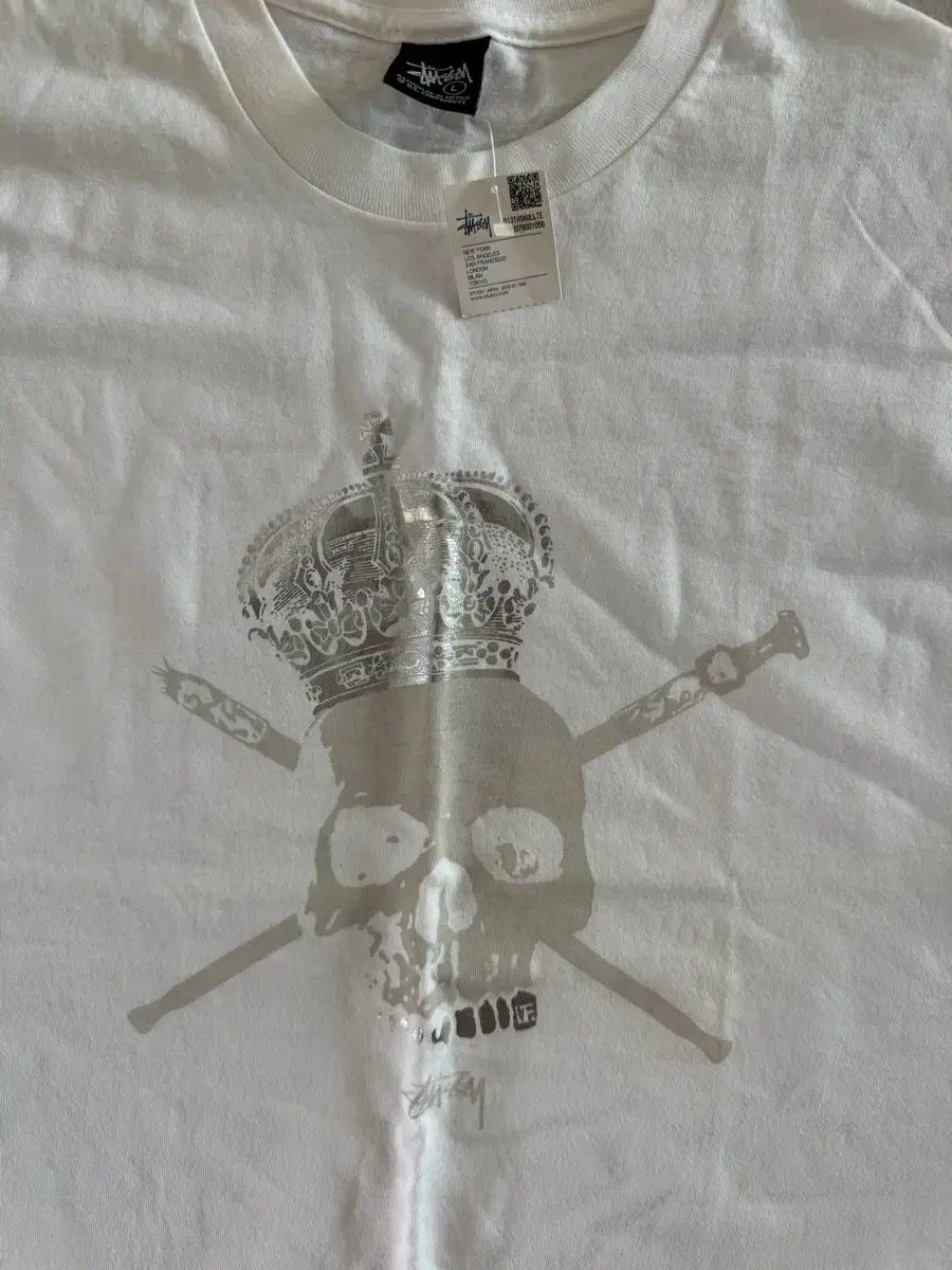 STUSSY ドクロ王冠 ロゴ Tシャツ