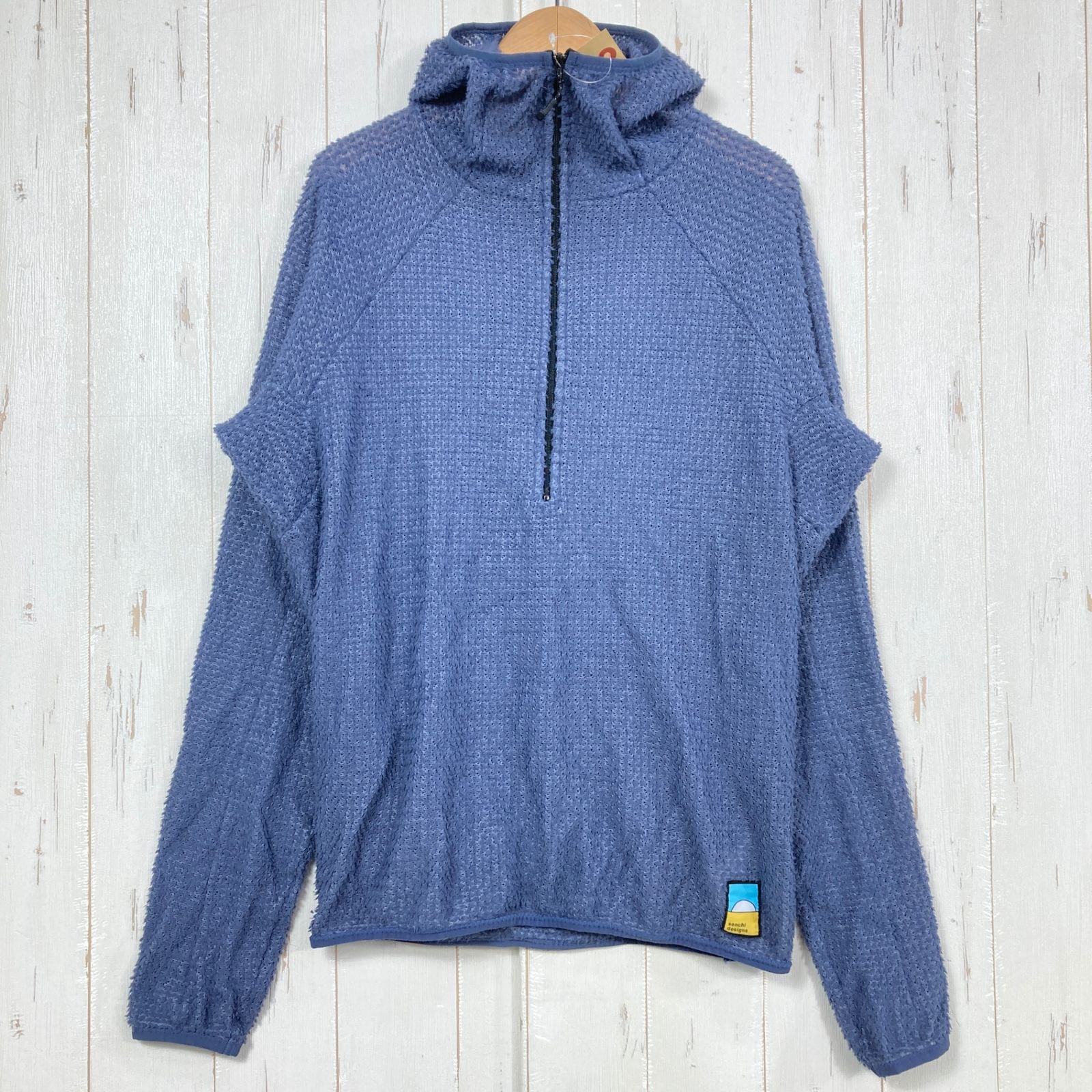 ✉️Unisex S ブルー系 Senchi Designs ( センチデザインズ ) アルファ 90 ハーフジップ フーディ Alpha 90 Half Zip Hoodie ポリエステル ウェア トップス アウター ジャケット フリース 16,199円