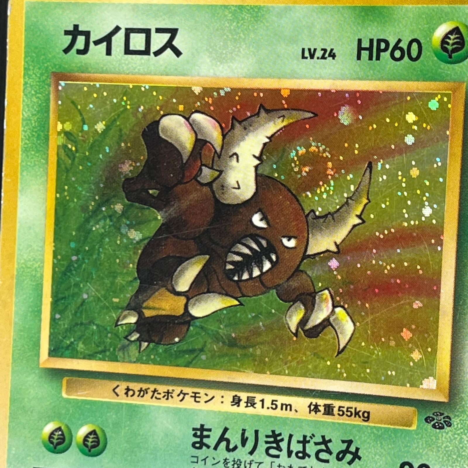 ポケカ 旧裏 カイロス LV24 ☆ HP60NO127-ORG2 ポケモンジャングル
