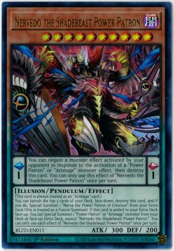 遊戯王/英語版/EU版/獄神影獣－ネルヴェド/Nervedo the Shadebeast