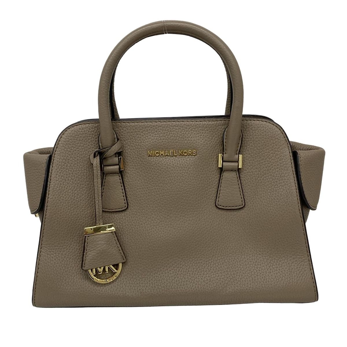 MICHAEL KORS(マイケルコース) ハンドバッグ - グレーベージュ 型押し 