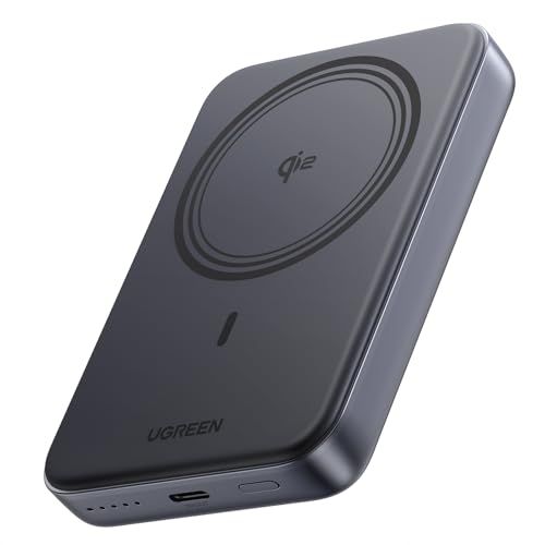 UGREEN Qi2認証15W Magsafe対応 マグネット式ワイヤレス充電 強力な吸着力 10000mAh PD 20W 急速充電 ワイヤレス充電/有線充電対応 PSE技術基準適合 iphone17-12シリーズ マグネット対応機種に適用 29329862
