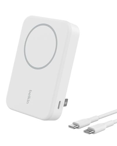Belkin Qi2対応ワイヤレス3C対応CCC 10000mAh iPhone 17,16?12/Qi2 対応Android ワイヤレス出力15W MagSafe対応 Cポート入出力(2ポート) パススルー充電対応PSE認証 機内持込可能 adc3c6bf