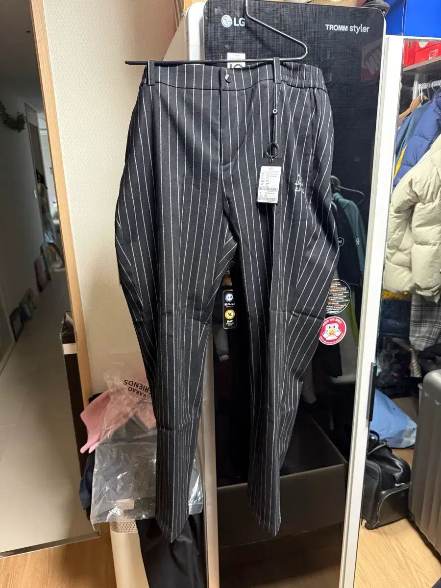 カカオゴルフ ストライプ ズボン XXL