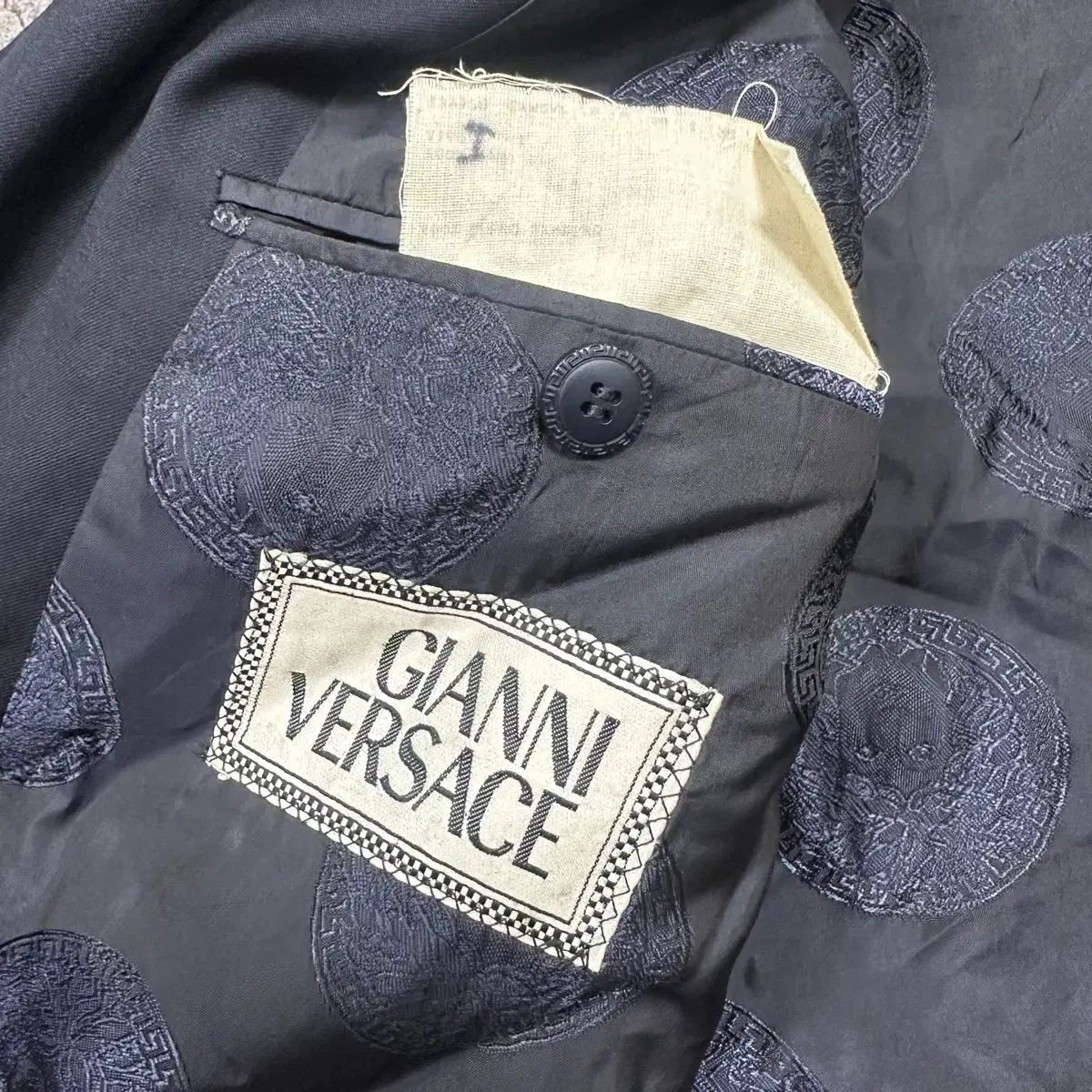 ブレザー VERSACE スーツ - ジャケット ヴェルサーチェ ダブル | 即配 