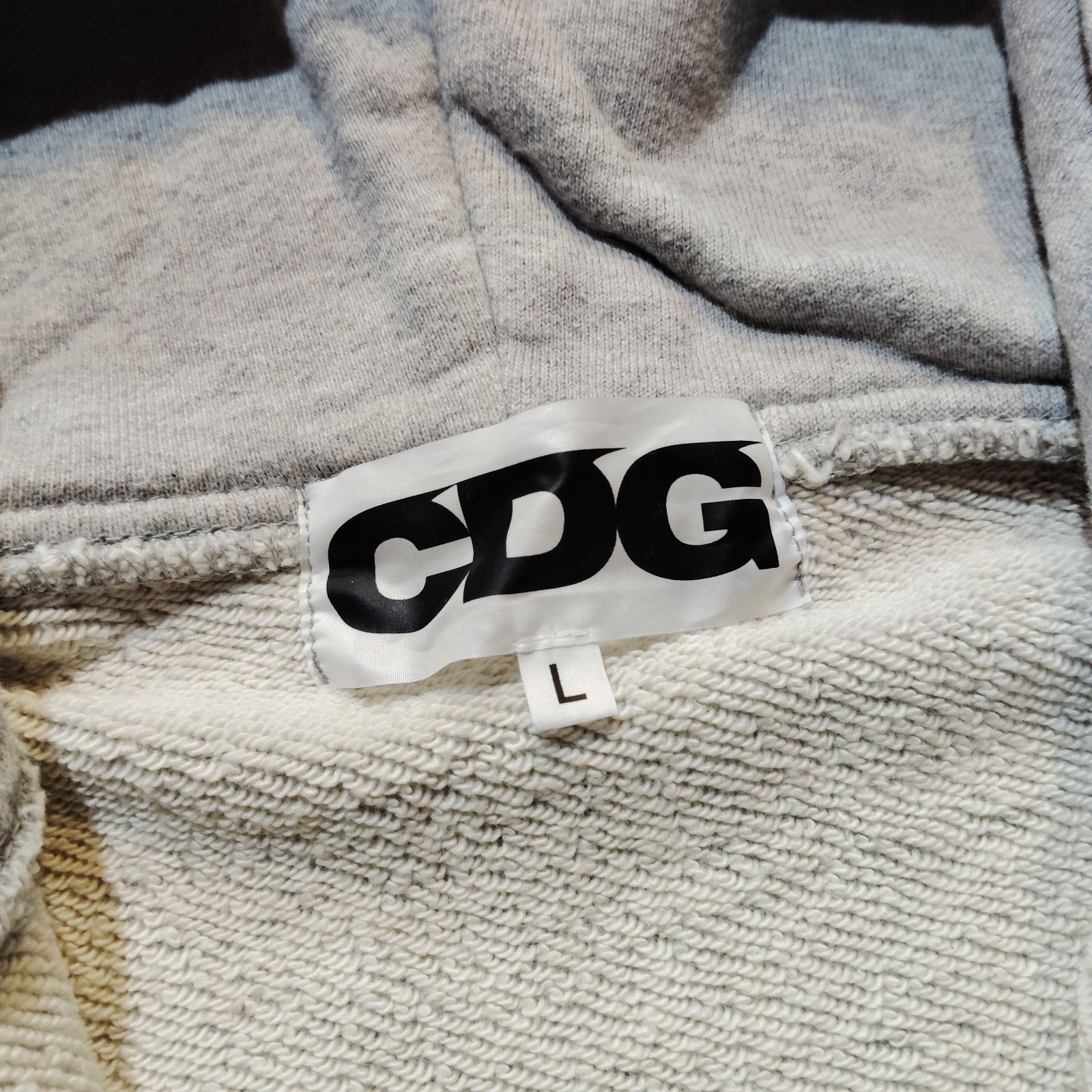 CDG AD2020 ねじれ ジップパーカー シーディージー 捻れ 変形 ジップ 