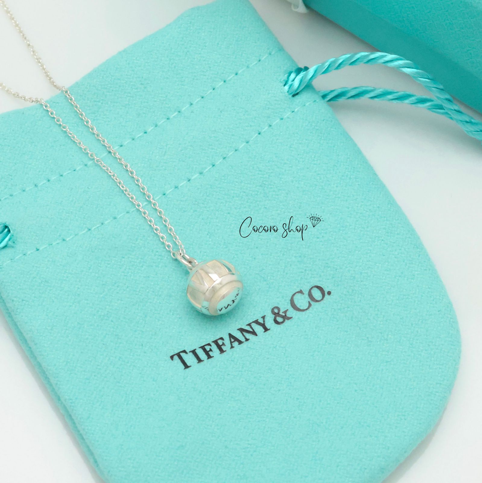 美品】ティファニー TIFFANY&Co. アトラス ラウンド ボール ネックレス