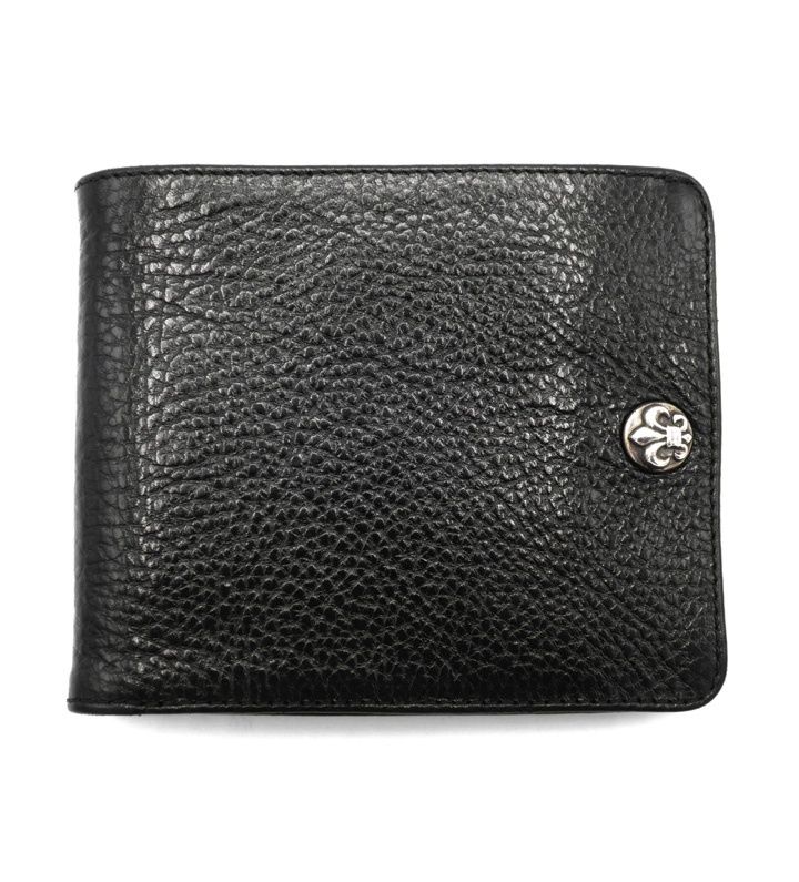 クロムハーツ CHROME HEARTS 【 1SNAP 】 1 スナップ  BSフレア ボタン レザー ウォレット 財布 s5845 クロムハーツ CHROME HEARTS 【 1SNAP 】 1 スナップ BSフレア ボタン