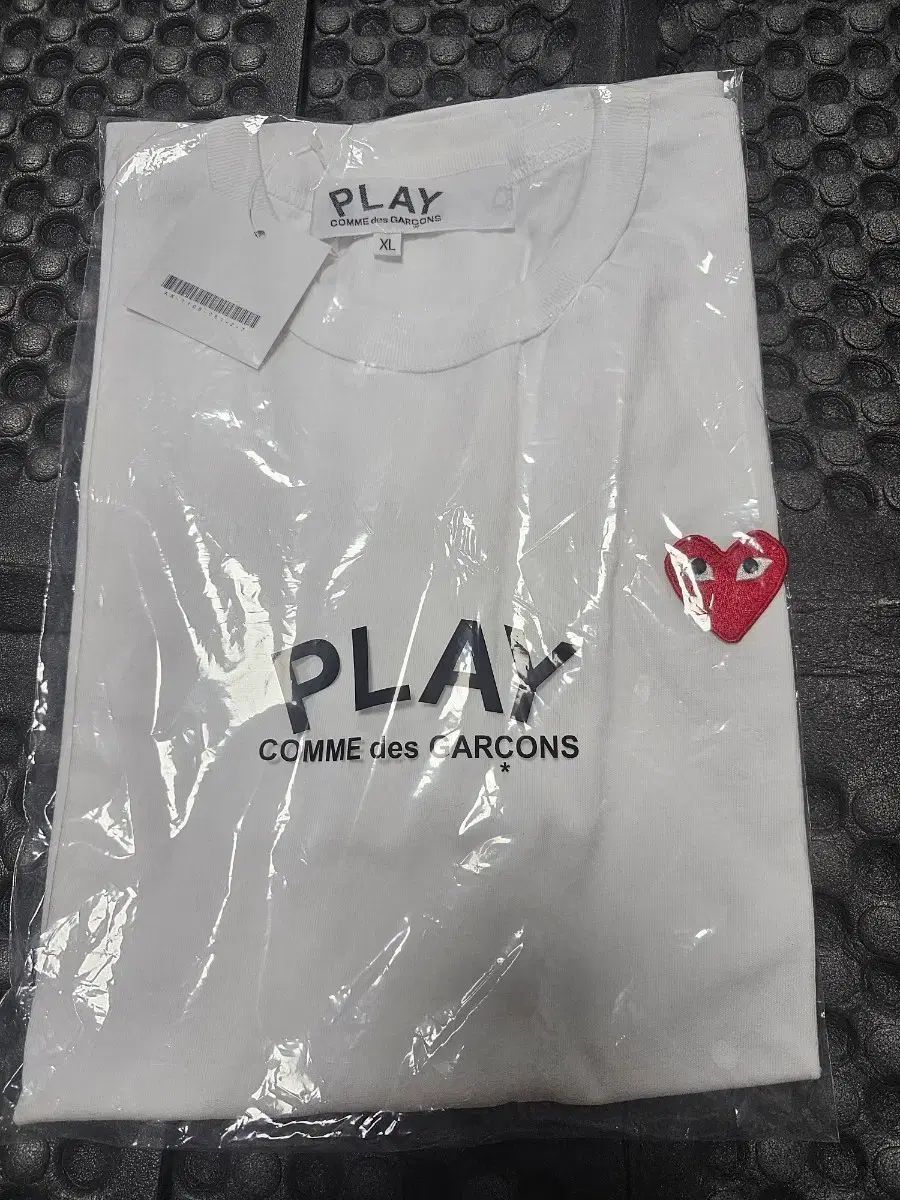 コム・デ・ギャルソン PLAY 白 半袖 Tシャツ XL