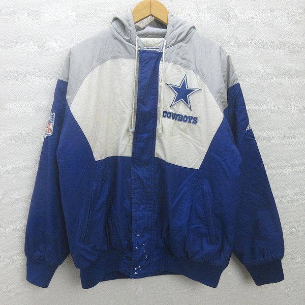 K■90s■エイペックス/PRO LINE By APEX ONE NFL カウボーイズ ナイロンジャケット【M】MENS■73【中古】