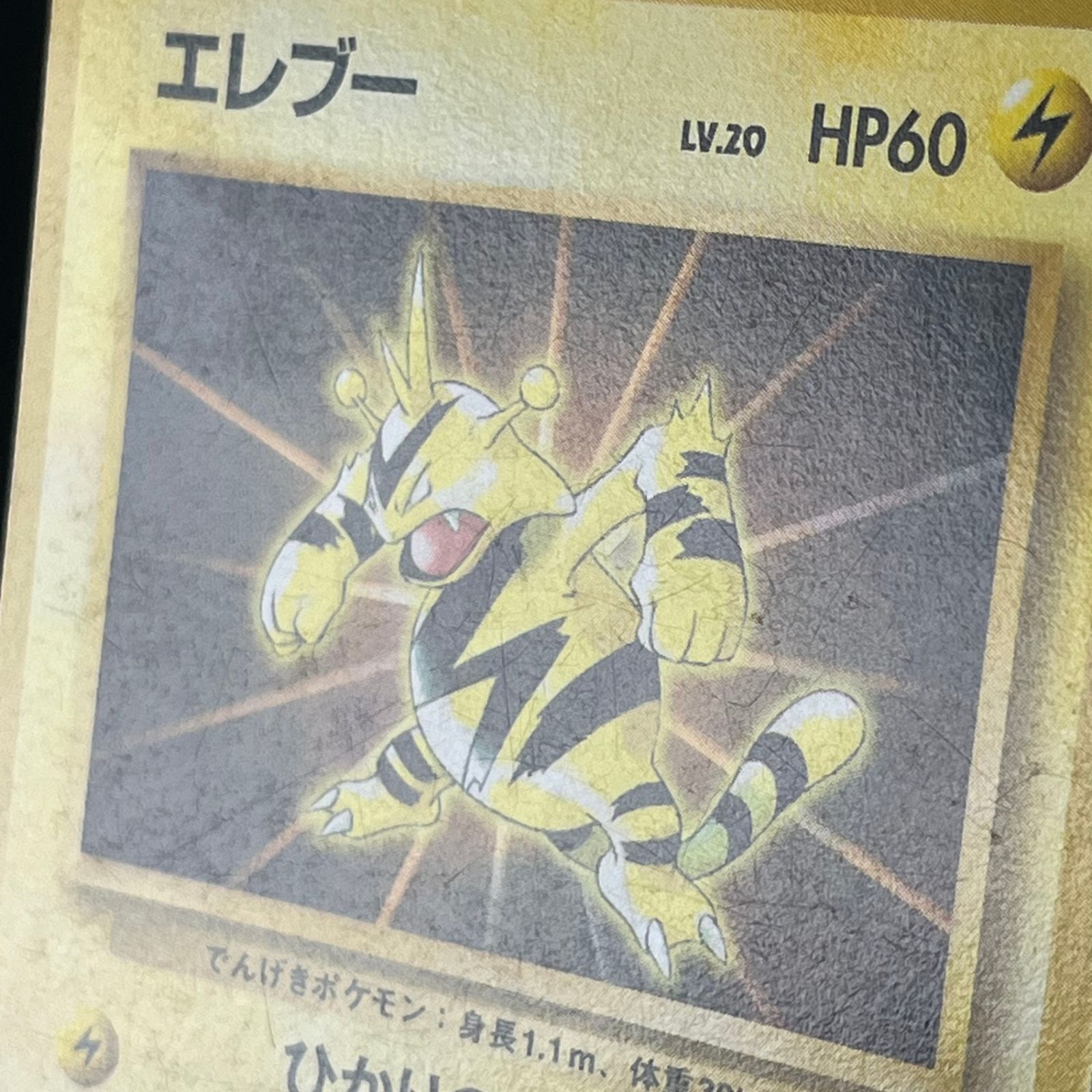 ポケカ 旧裏 エレブー LV20 PROMO プロモ HP60NO125-ORG/P - メルカリ