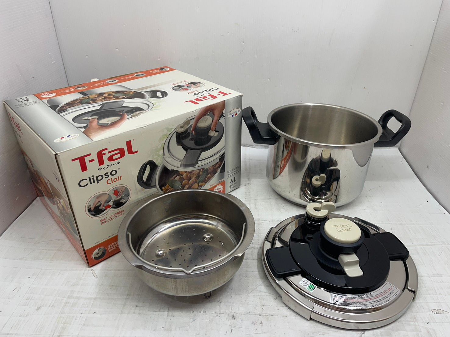 T-fal Clipso Clair 圧力鍋 　6L 送料無料h14517 T-fal ティファール Clipso Clair クリソプ クレール