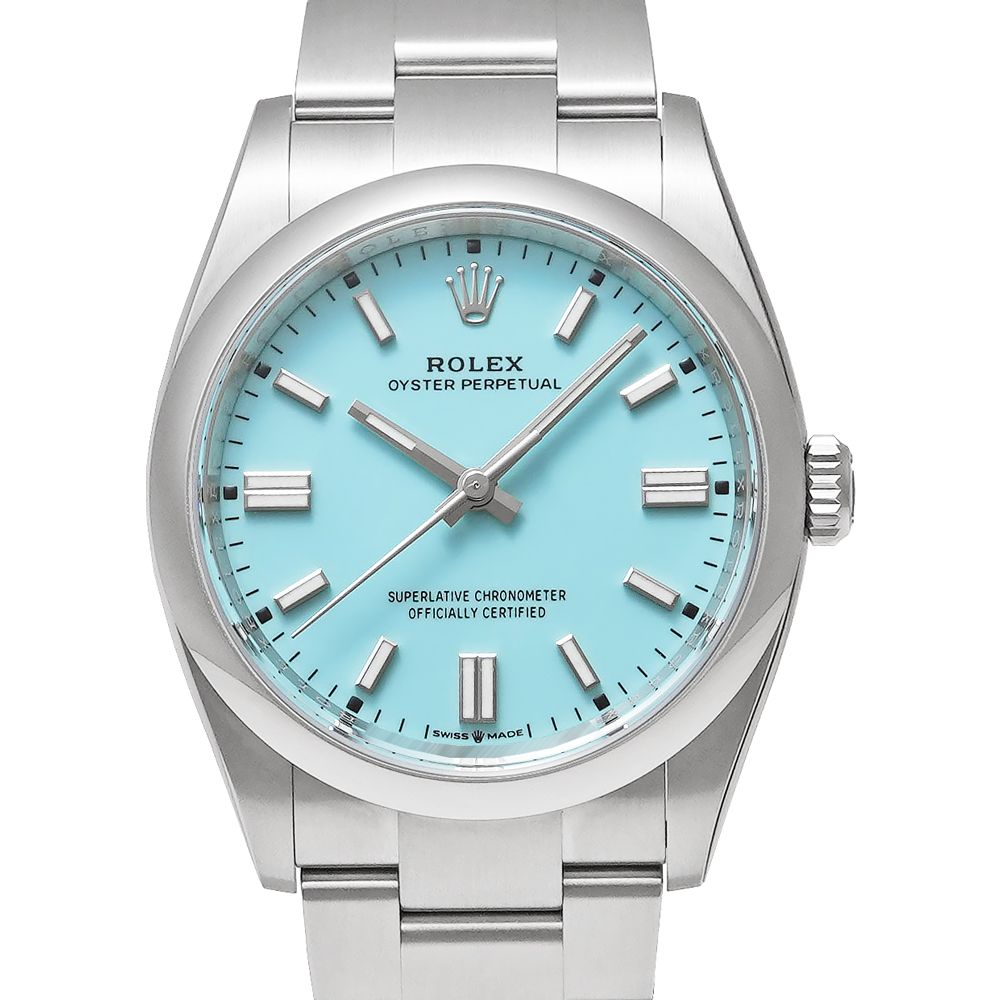 未使用品 箱・2026年2月保証書付き ROLEX オイスターパーペチュアル 36 ターコイズ Ref.126000 メンズ 腕時計