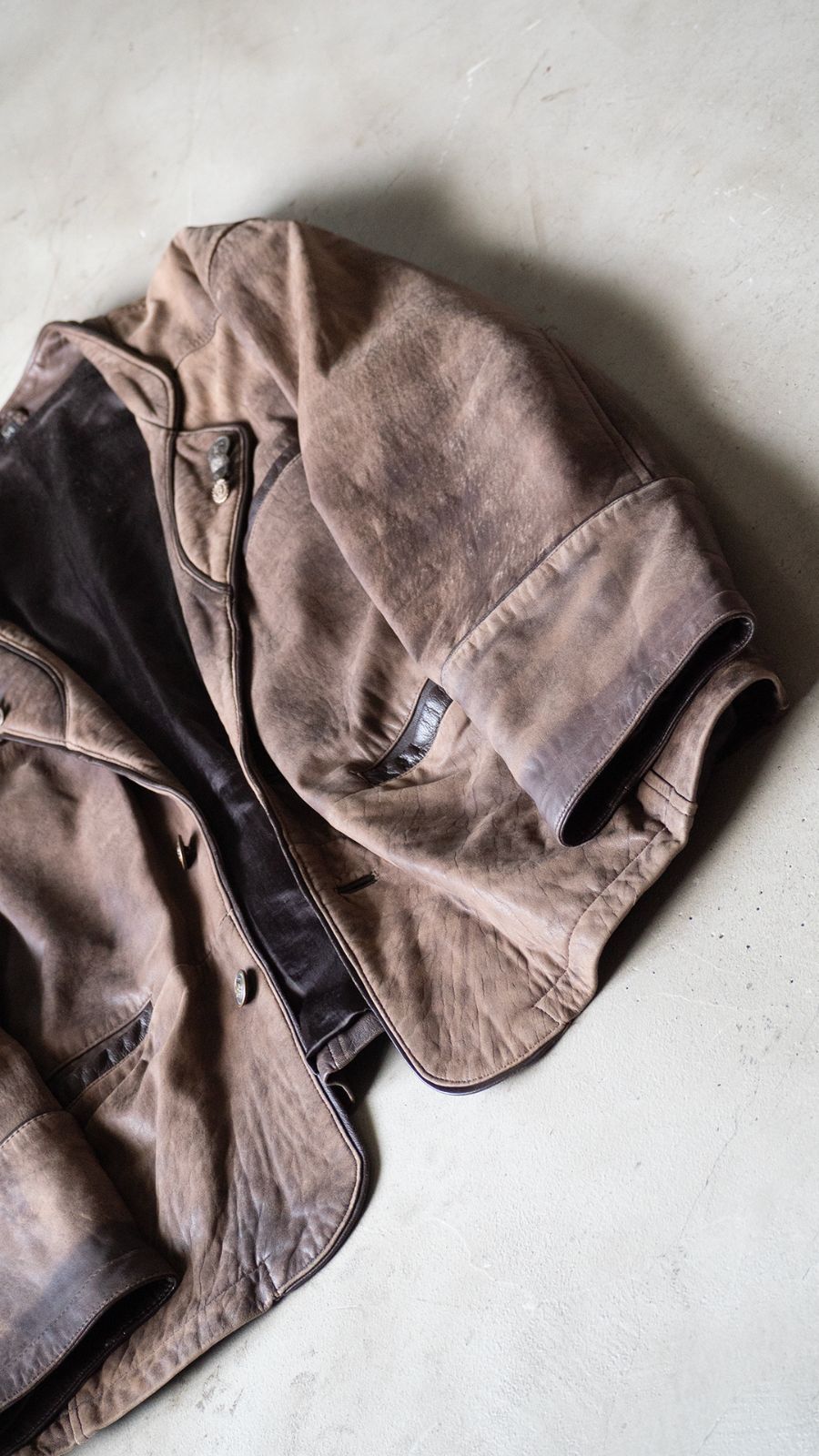 unknown 1980s Leather tyrolean Jacket - メルカリ