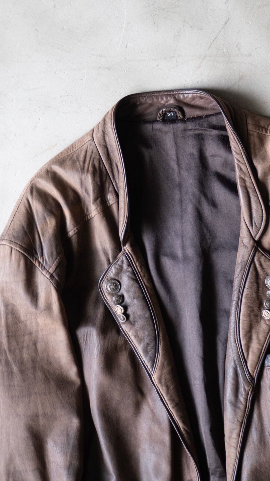 unknown 1980s Leather tyrolean Jacket - メルカリ
