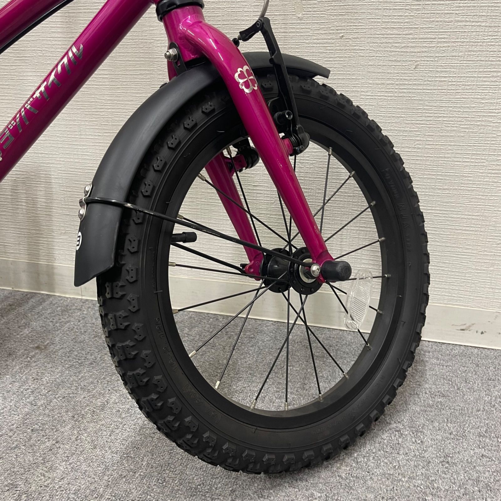 NPAA】16インチ ヨツバサイクル キッズサイクル ピンク - メルカリ