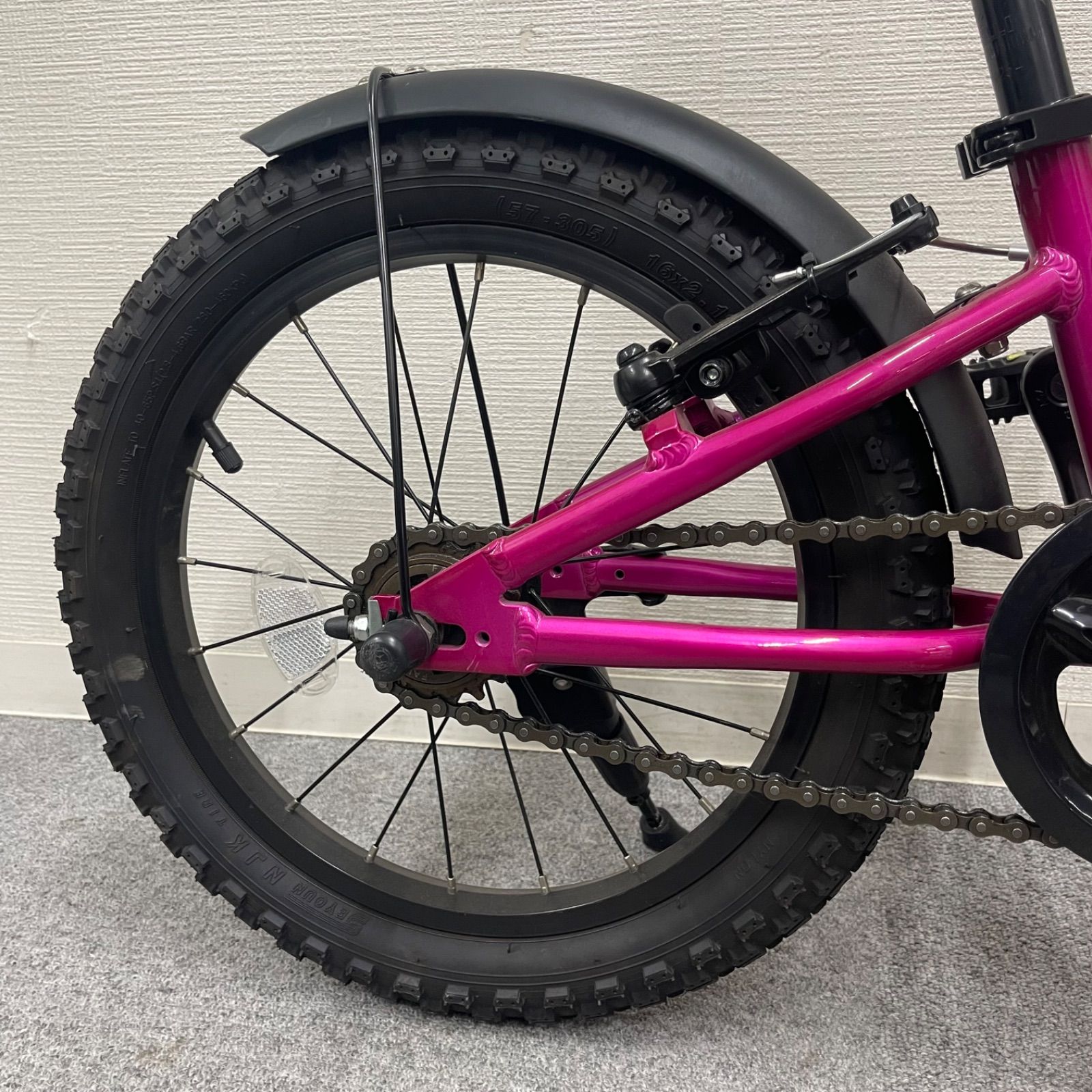 NPAA】16インチ ヨツバサイクル キッズサイクル ピンク - メルカリ