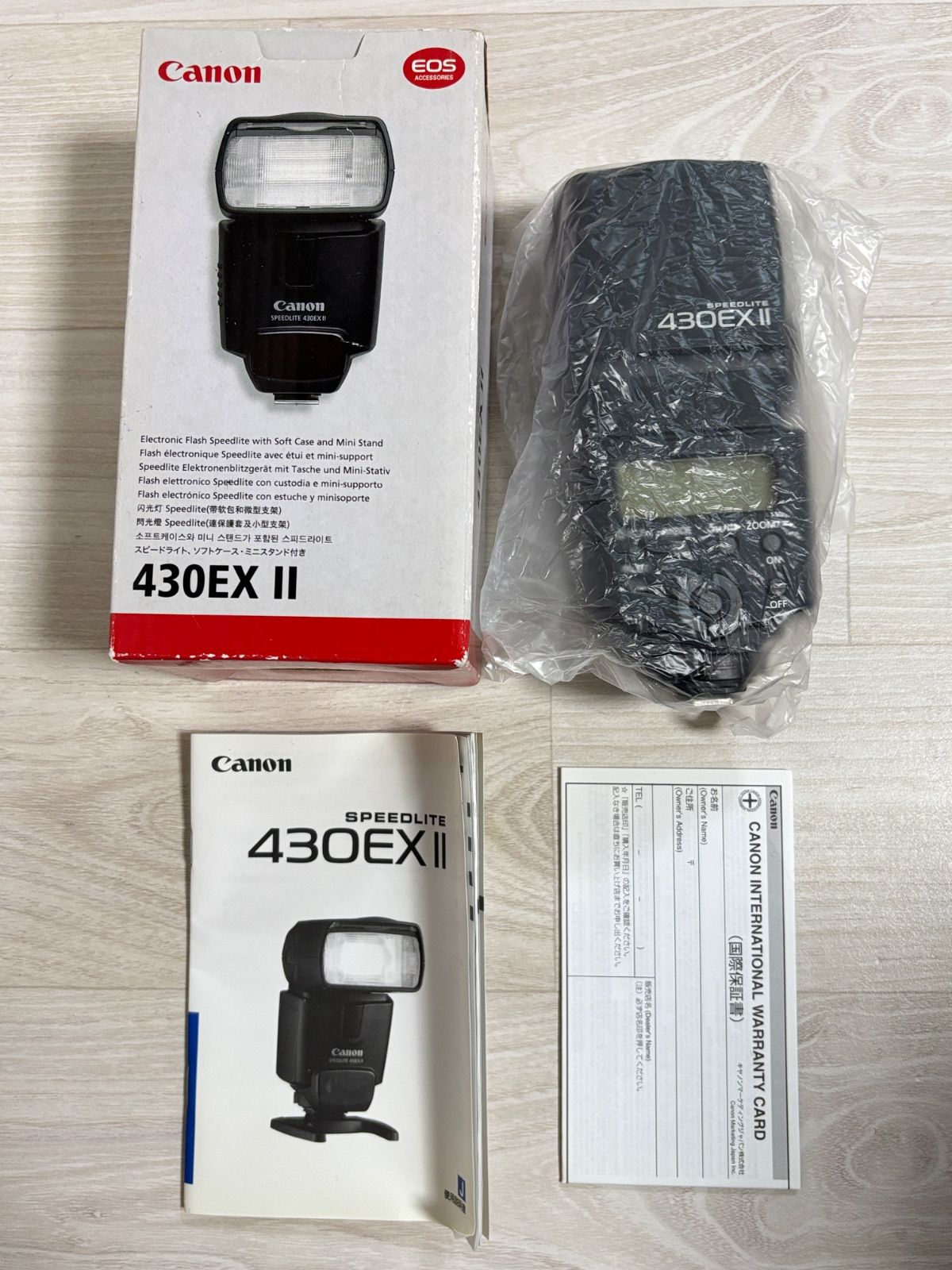 Canon スピードライト 430EX Ⅱ ソフトケース ミニスタンド付き SPEEDLITE