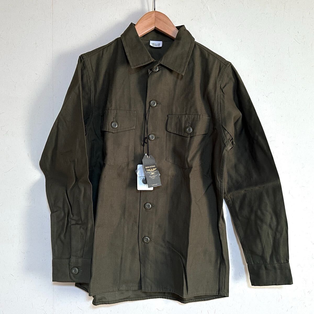 未使用 HOUSTON ヒューストン 40545 U. S.ARMY 米軍 長袖 ミリタリー 