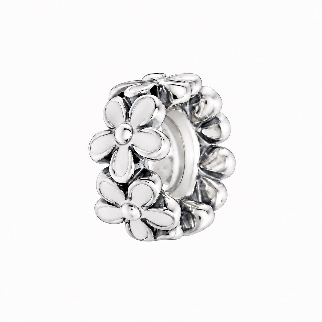 【ギフト対応可】パンドラ PANDORA チャーム Moments White Daisy Flower Spacer Charm フラワー ブレスレット シルバー レディース アクセサリー ジュエリー 人気 ブランド おしゃれ 誕生日 プレゼント 送料無料
