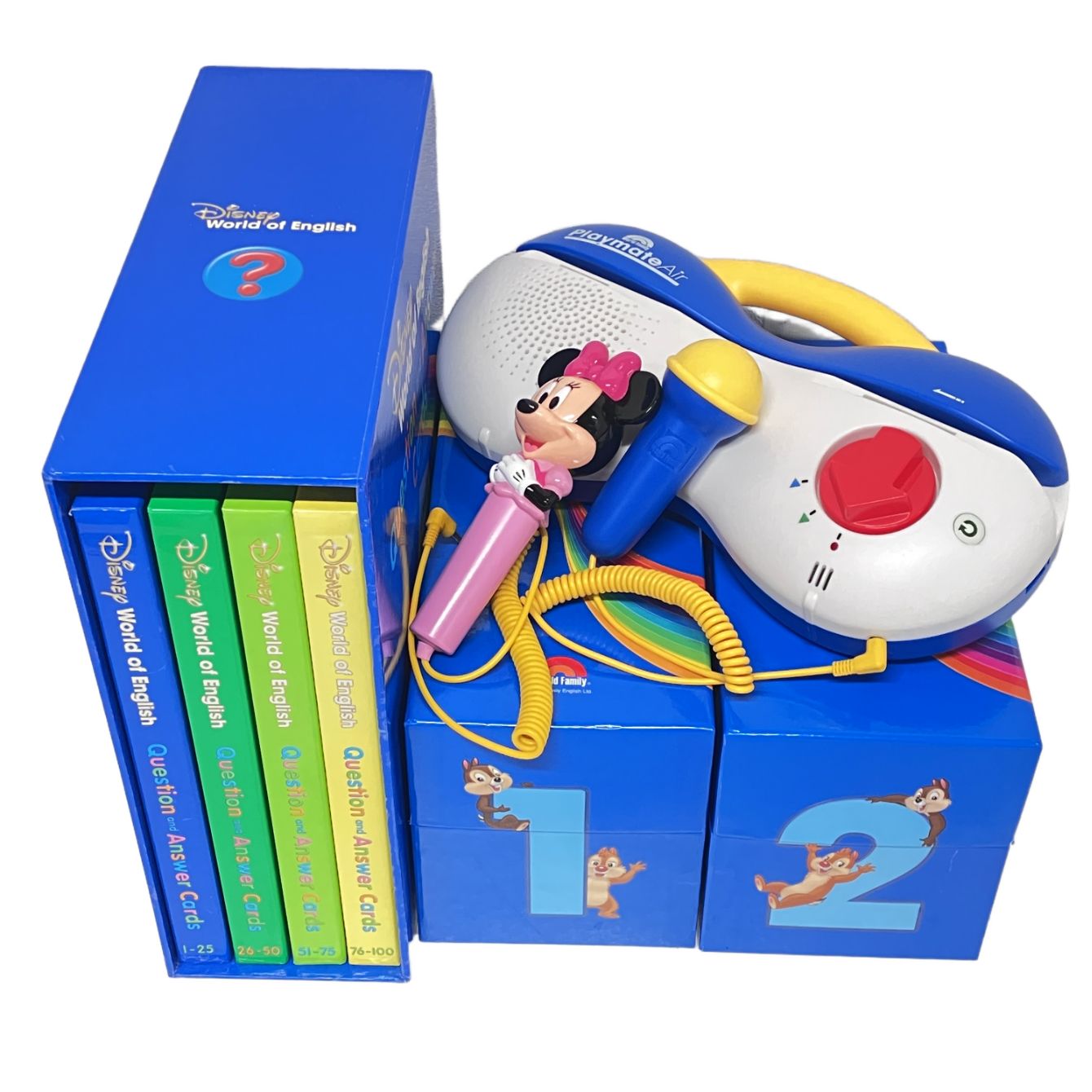 DWE トークアロング Q&Aセット 2019年頃 ディズニー ワールド イングリッシュ 英語 教材 中古 F11243125