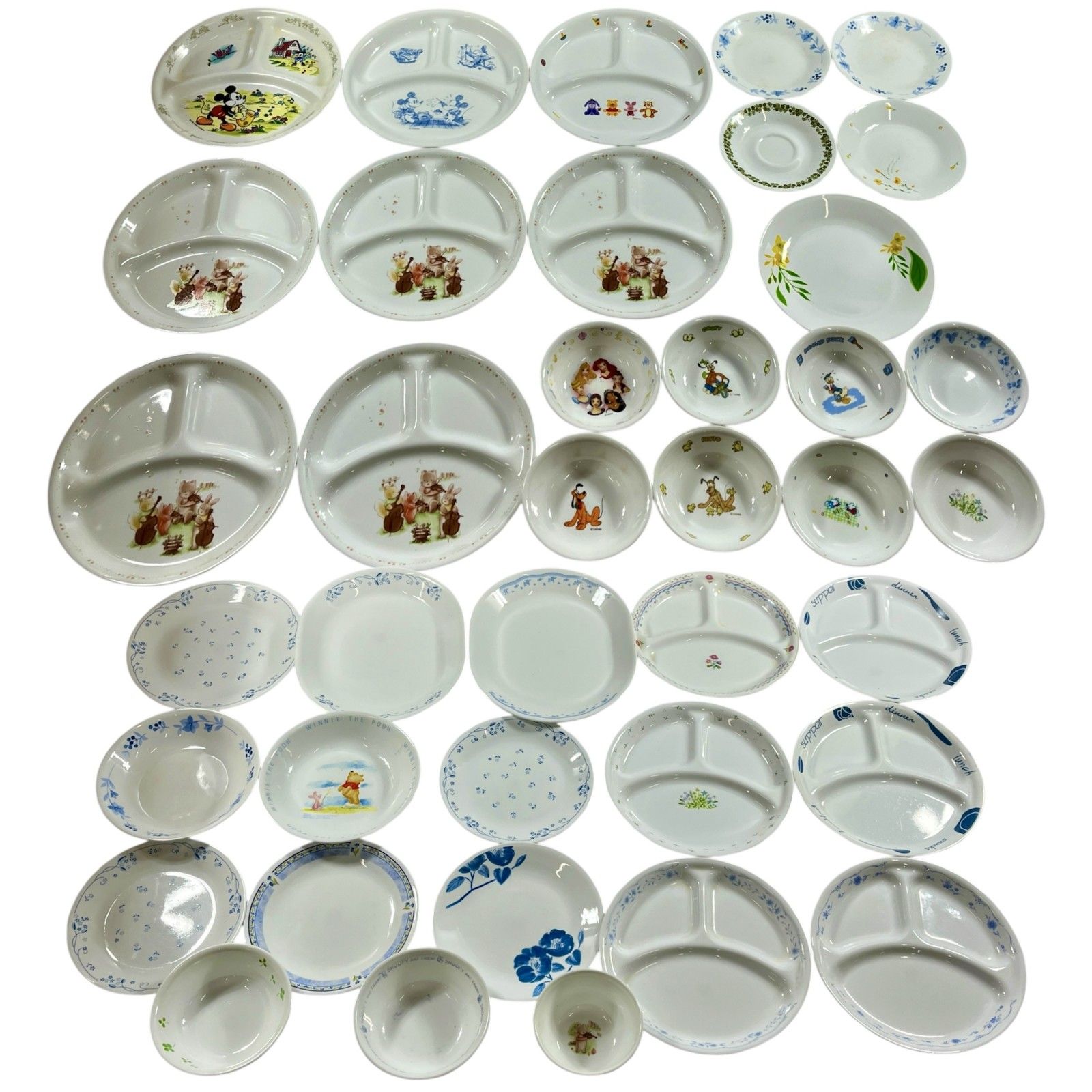 ★ コレール CORELLE 39点 まとめ商品 ランチプレート ボウル 平皿 大皿 など ディズニー 森の音楽隊 食器 ビトレル 現状品 10kg
