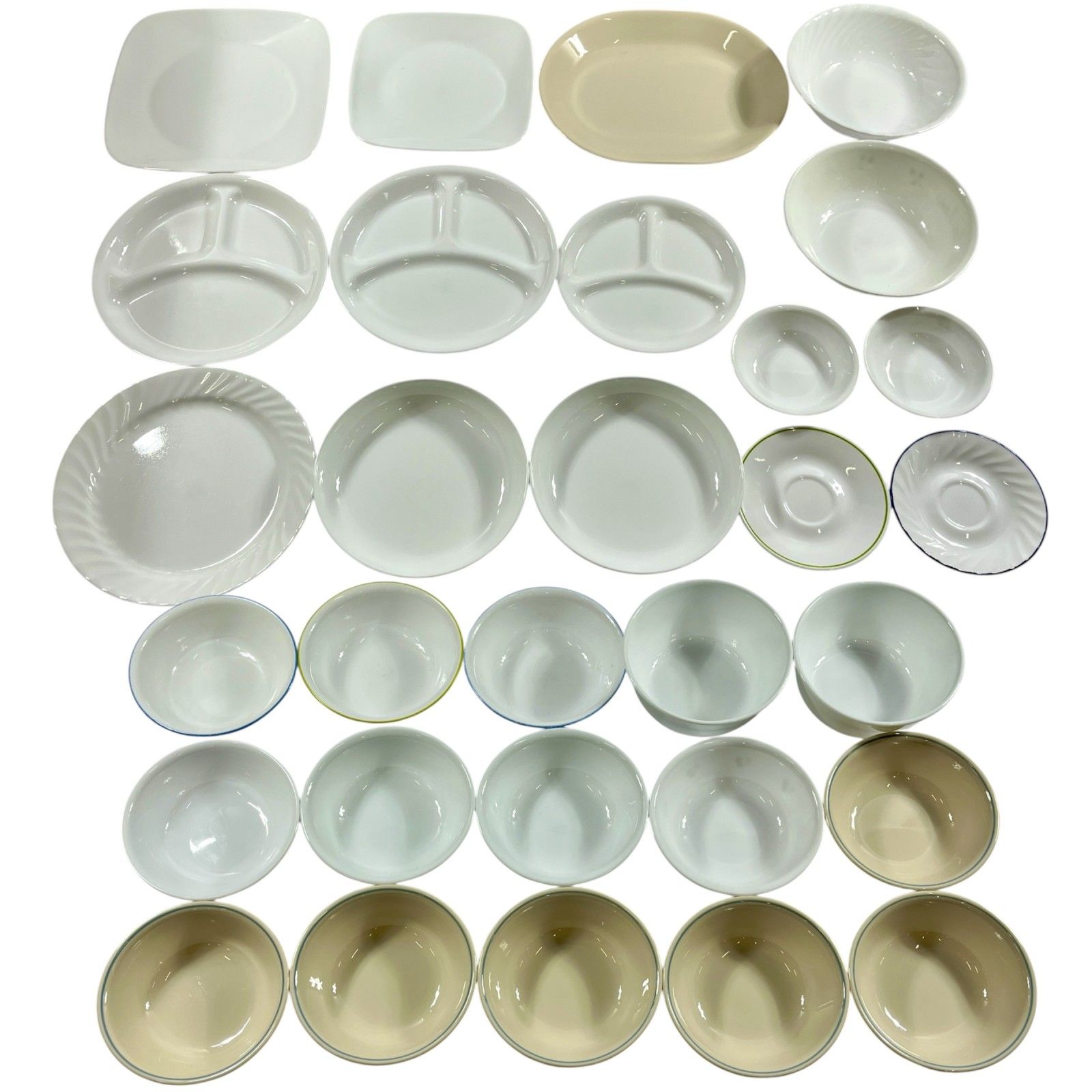 ★ コレール CORELLE 30点 まとめ商品 ランチプレート ボウル 平皿 大皿 深皿 など 食器 ビトレル 現状品 7.2kg