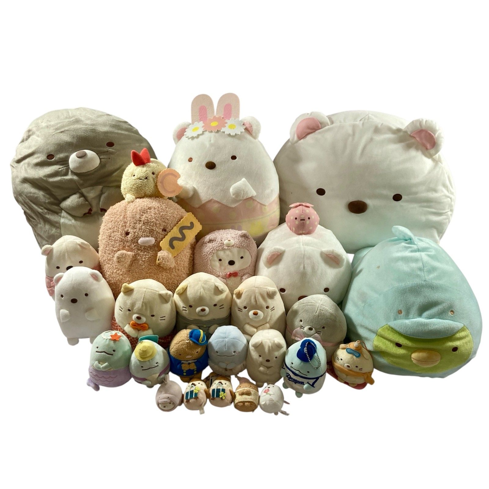 ★ すみっコぐらし ぬいぐるみ マスコット 大量 まとめ商品 とかげ しろくま ねこ ぺんぎん とんかつ もぐら など 現状品 3.3kg
