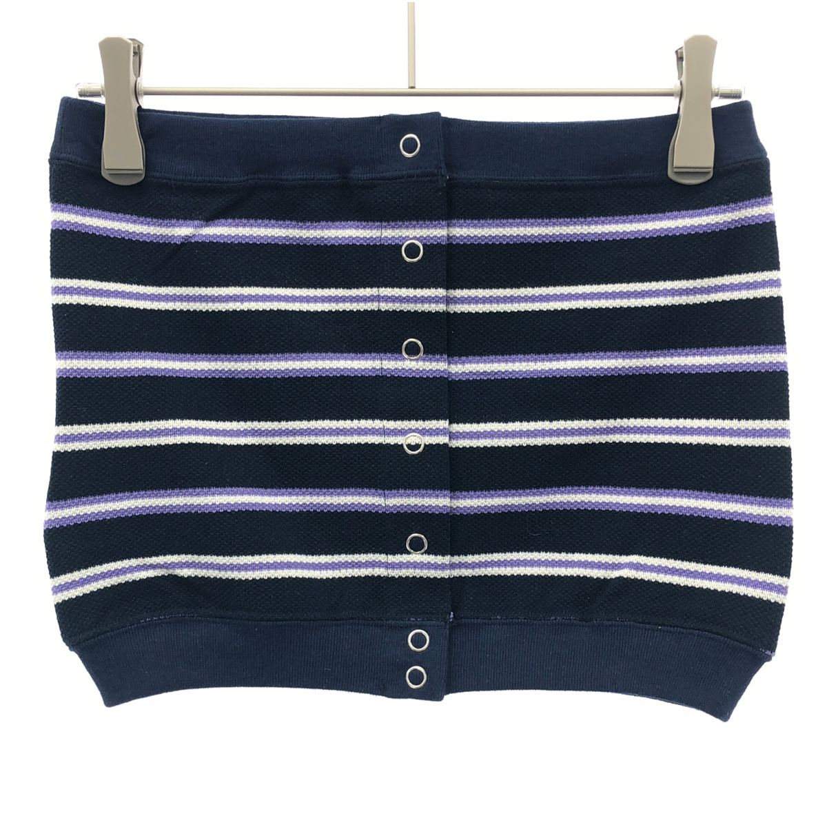JOHN MASON SMITH ジョン メイソン スミス 26SS COTTON PIQUE TUBE TOP チューブトップ 26SCT-327L ネイビー パープル 36