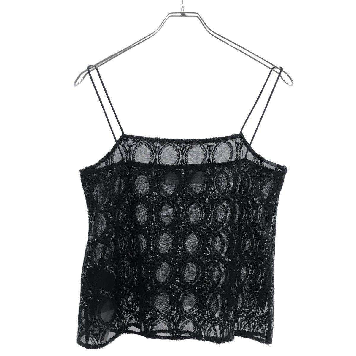 sara mallika サラ マリカ SEQUINS CAMI TOP チュールスパンコール
