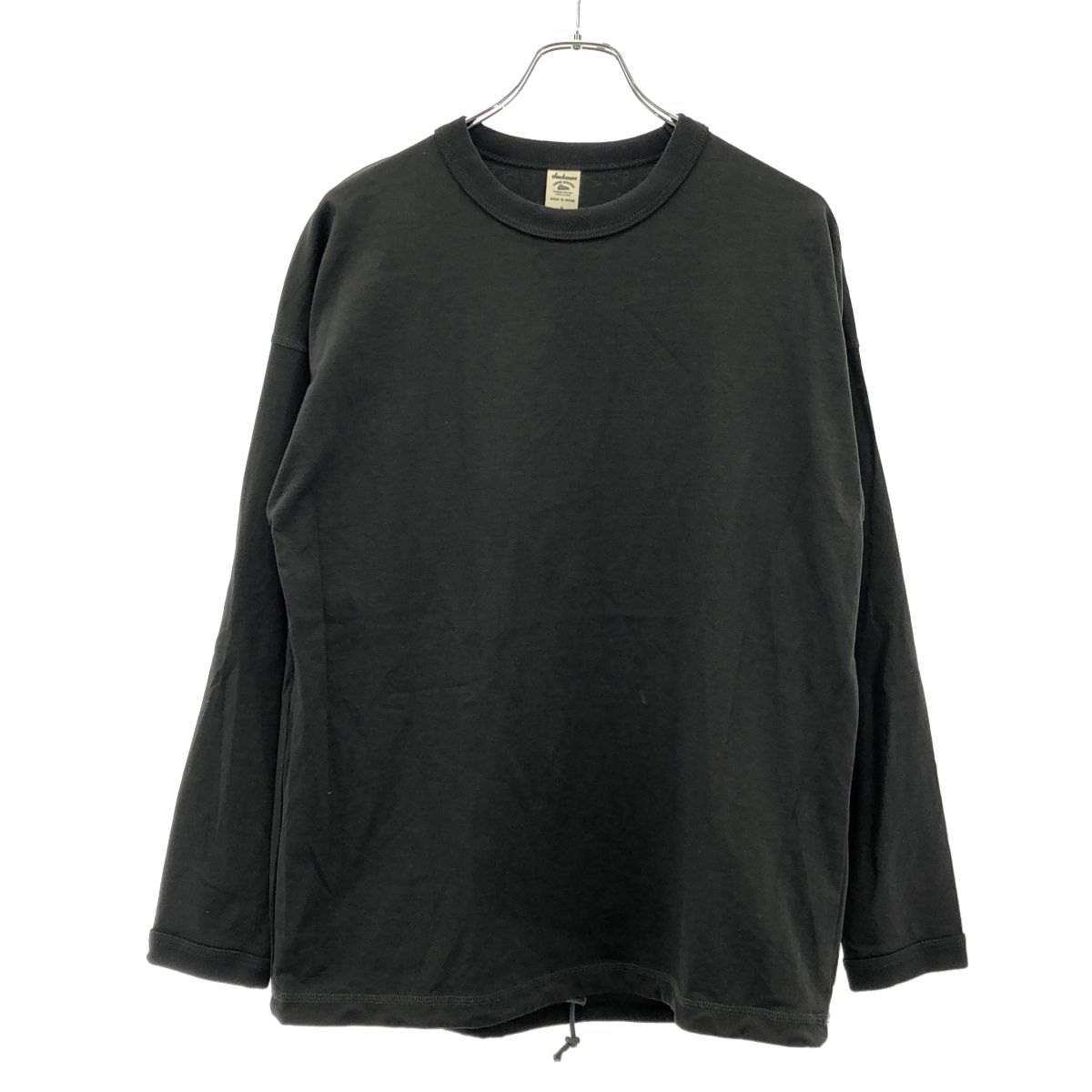 Jackman ジャックマン Grace Himo LS T-Shirt ロングスリープTシャツ JM5438 ブラック系 M