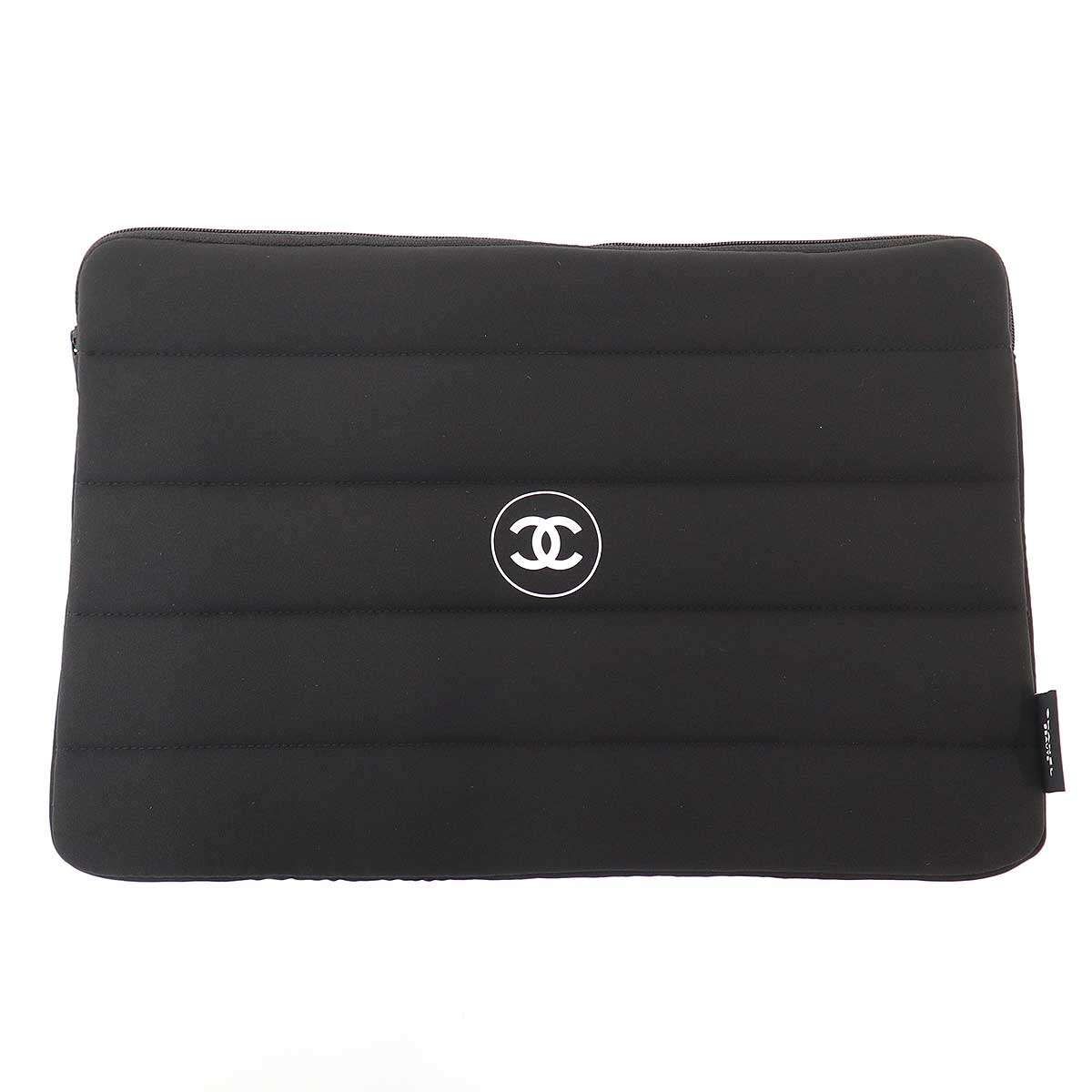 CHANEL シャネル ノベルティ PCケース ブラック - メルカリ