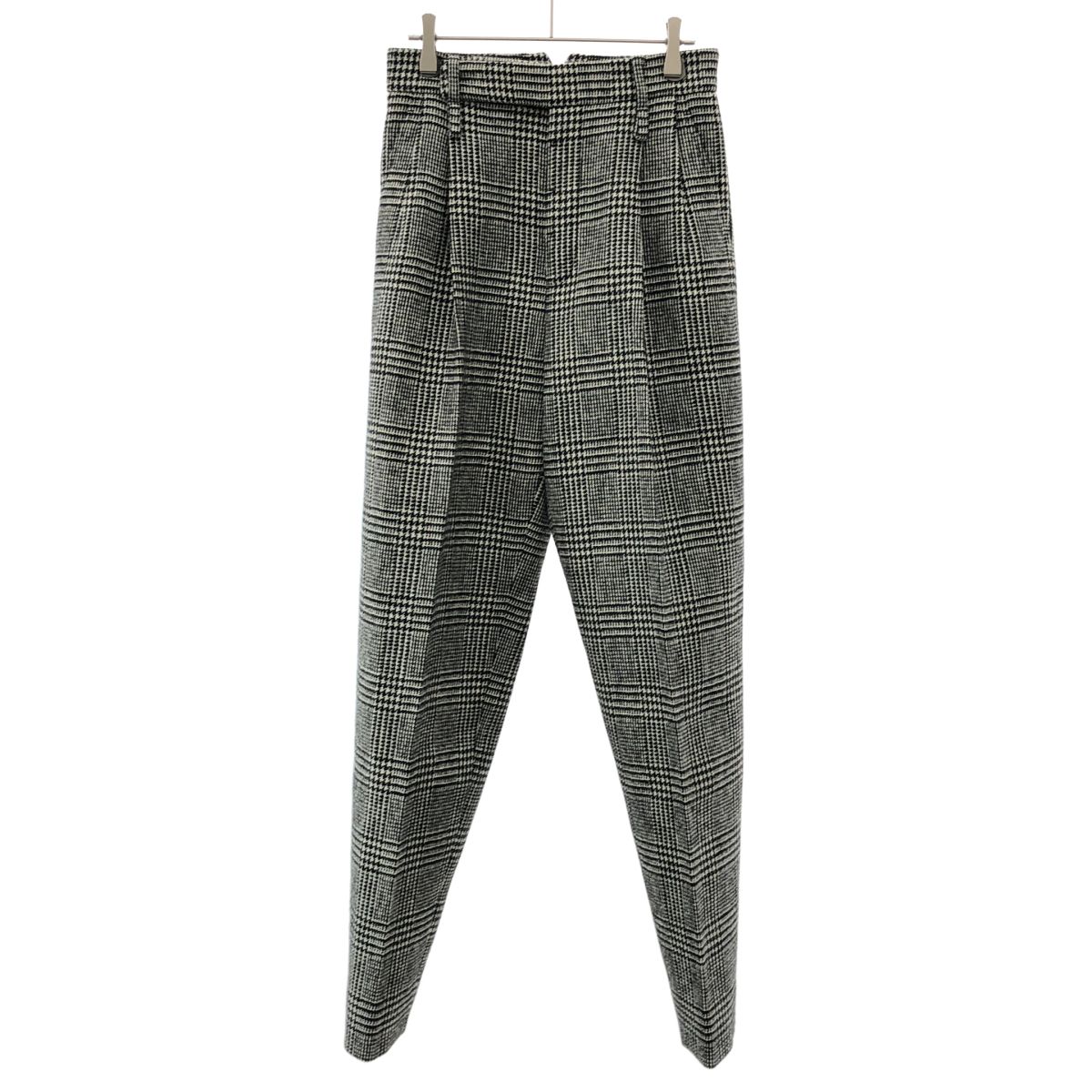 GUCCI グッチ ハウンドトゥースチェック トラウザーパンツ 715617 ZAJYH ブラック ホワイト 36