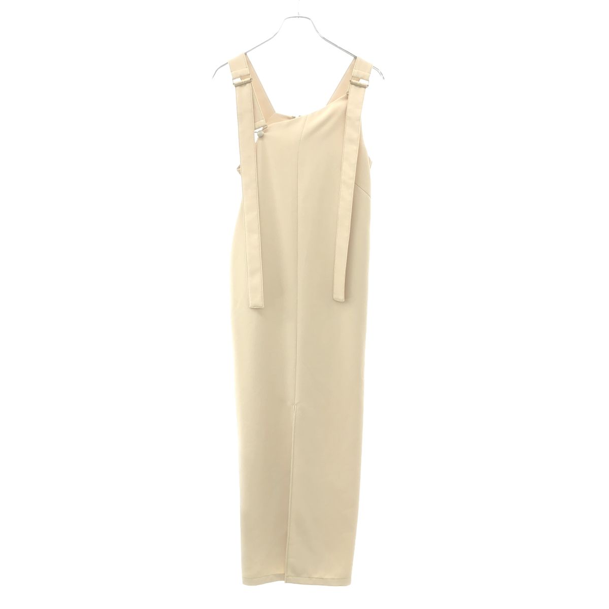 CLANE クラネ SLANT LINE SALOPETTE ONE PIECE スラントライン サロペット ワンピース 14112-5232 アイボリー 1