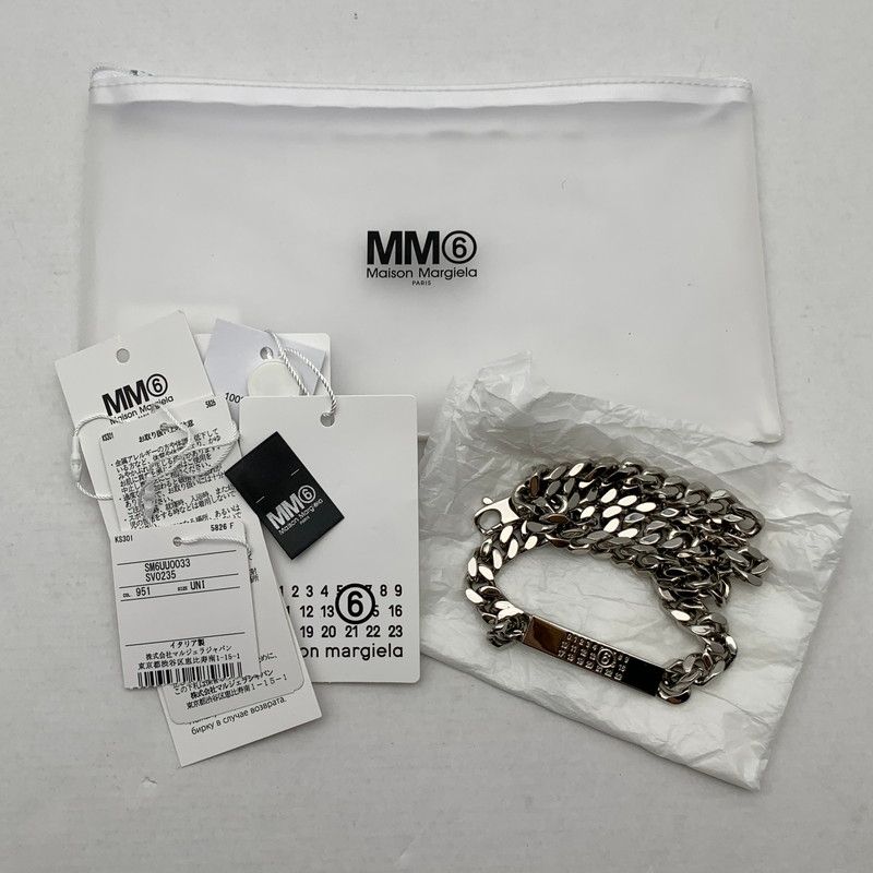 【中古品】 MM6 MAISON MARGIELA エムエムシックス メゾン マルジェラ SM6UU0033 SV0235 ネックレス アクセサリー チェーン 【182-260518-mh-09-fuzh】