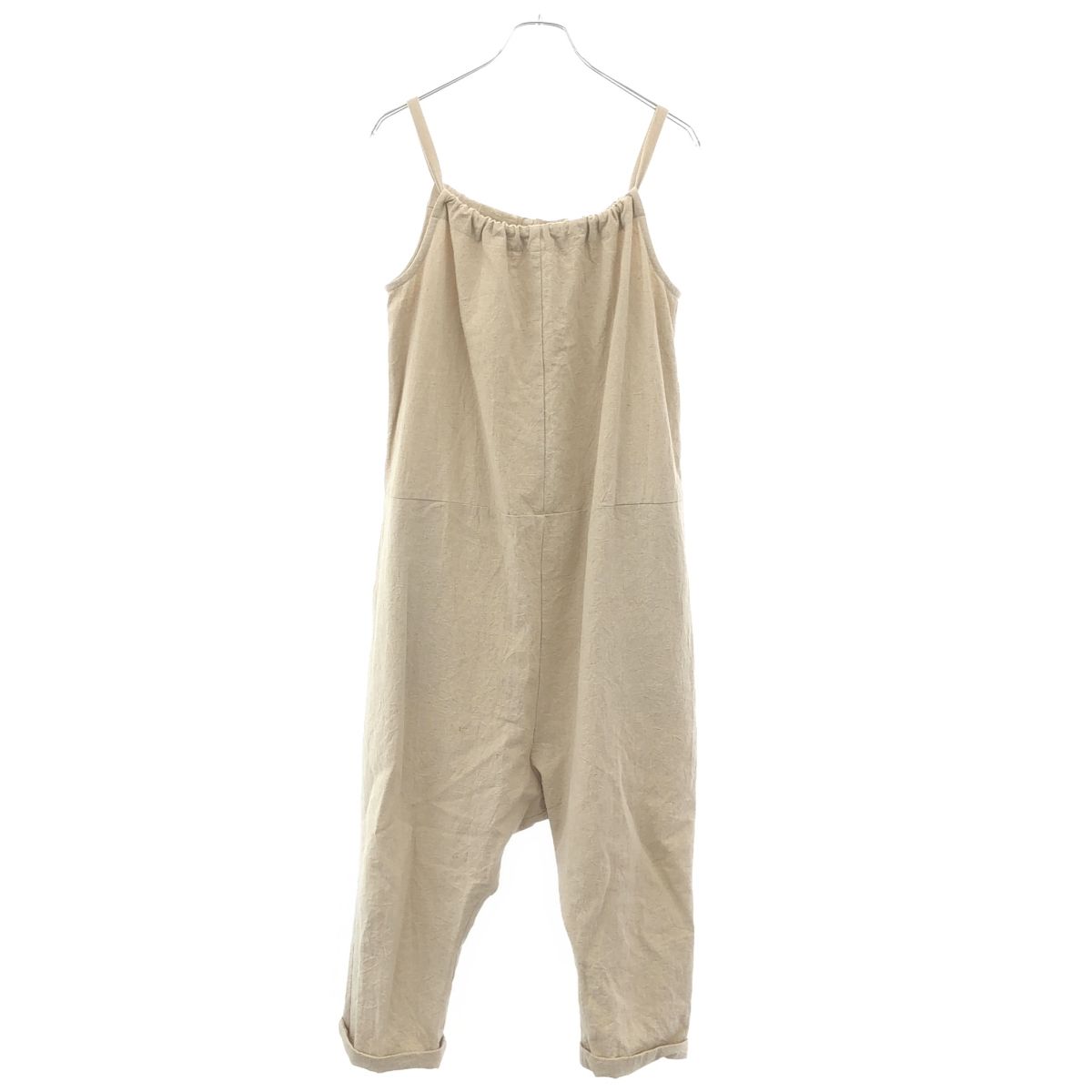 SEA Scavalley Mountain Club シー フィッシャーマンリネンサロペット 110720114 ベージュ F