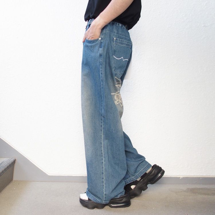 ネスタブランド デニムパンツ NESTA BRAND オーバーダイ デニム バギー 