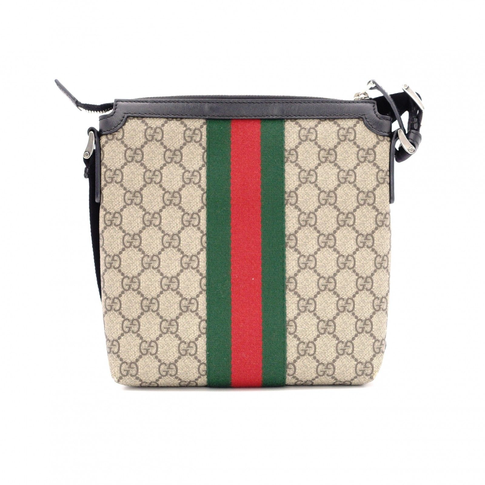 GUCCI グッチ GG スプリーム ショルダーバッグ PVC キャンバス 