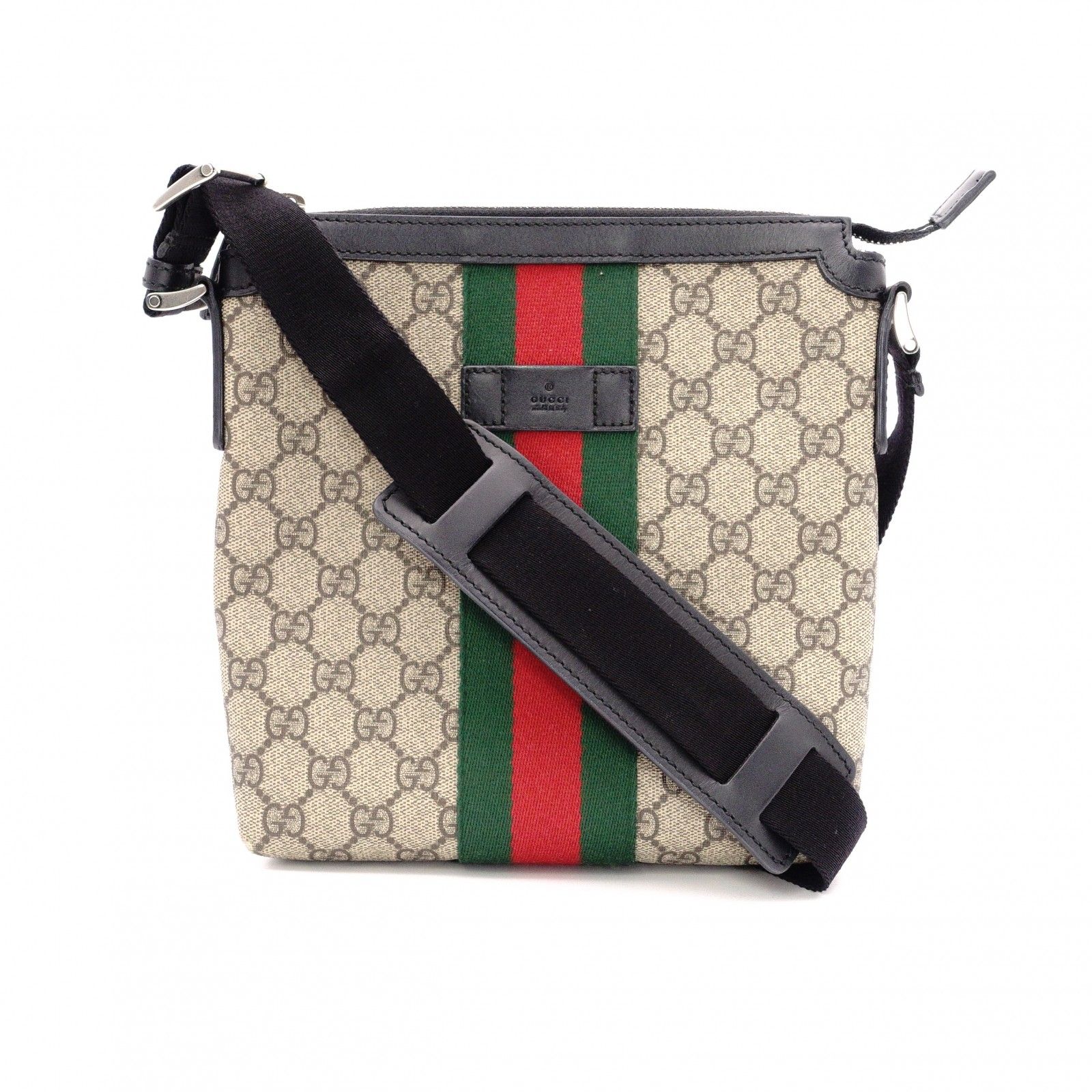 GUCCI グッチ GG スプリーム ショルダーバッグ PVC キャンバス 