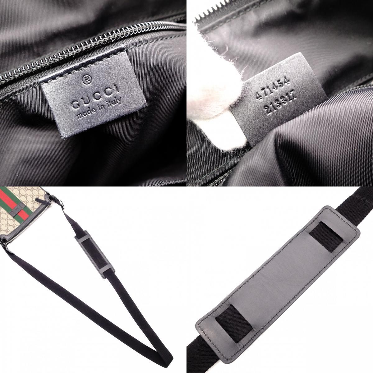 GUCCI グッチ GG スプリーム ショルダーバッグ PVC キャンバス 