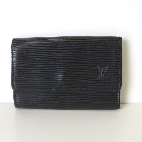 美品 ルイヴィトン エピ 黒 ６連キーケース ブラック キーケース 中古本物 ルイヴィトン LOUIS VUITTON エピ キーケース 6連 ミュルティクレ6