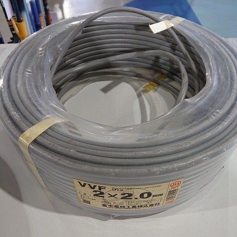 使用品 富士電線 VVFケーブル 2×2.0mm 約7Kg