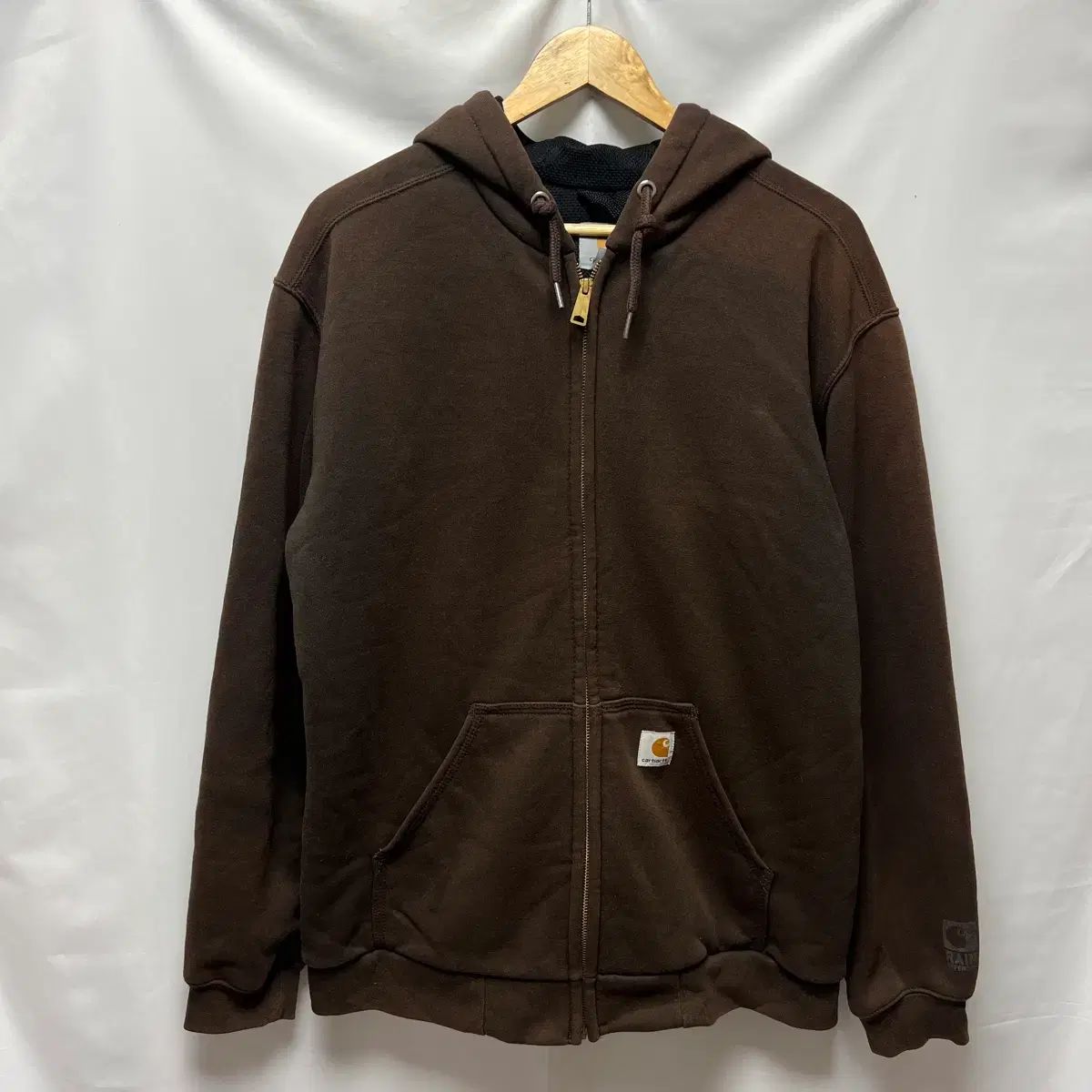 正規品/M Carhartt カーハート サーマル レインディフェンダー ブラウン フードジップアップ