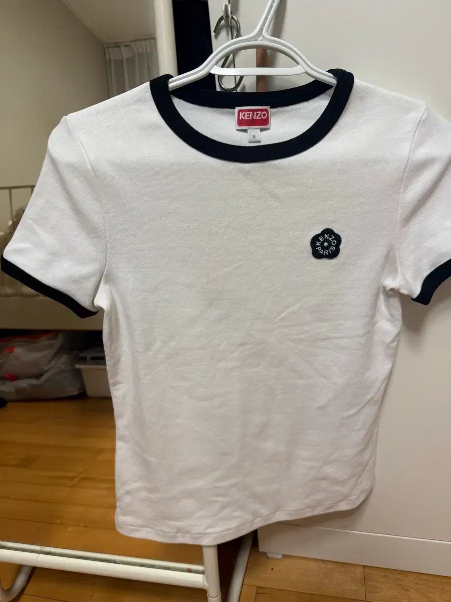 KENZO ケンゾー フラワー ロゴ 刺繍 半袖Tシャツ S