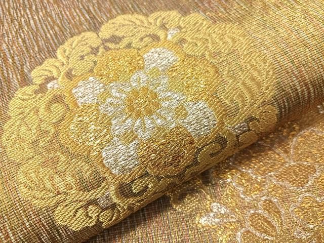 平和屋着物○西陣 創喜庵謹製 六通柄袋帯 京の名工 染匠越後屋通博 御
