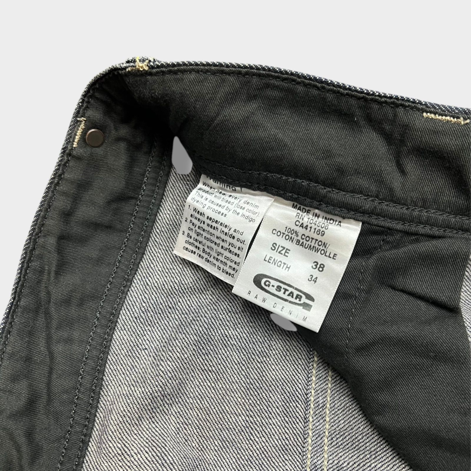 00s G-STAR RAW アーカイブ 立体裁断 マルチポケット デニムパンツ W38 