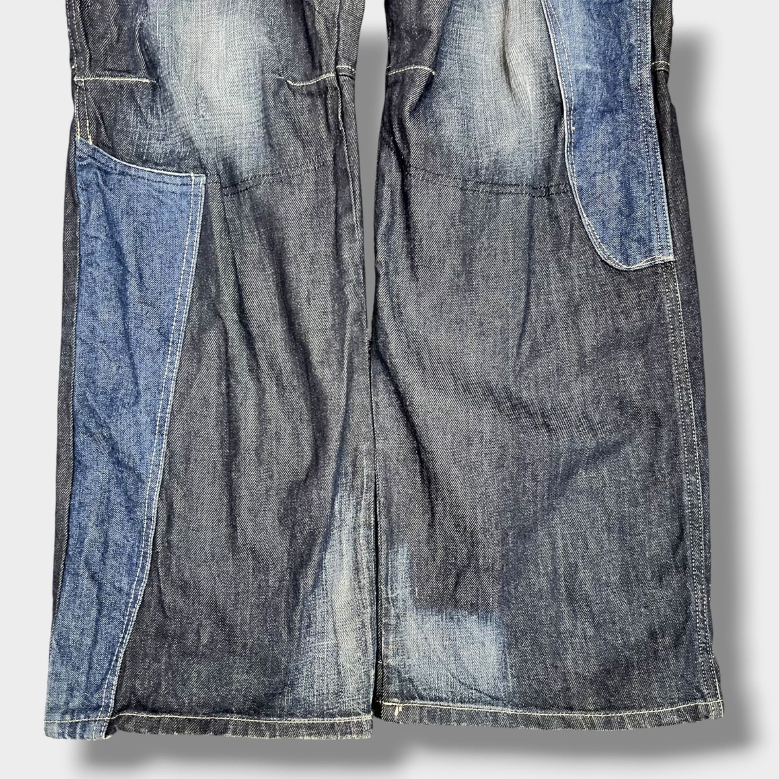 メンズ 00s G-STAR RAW アーカイブ 立体裁断 マルチポケット デニム 