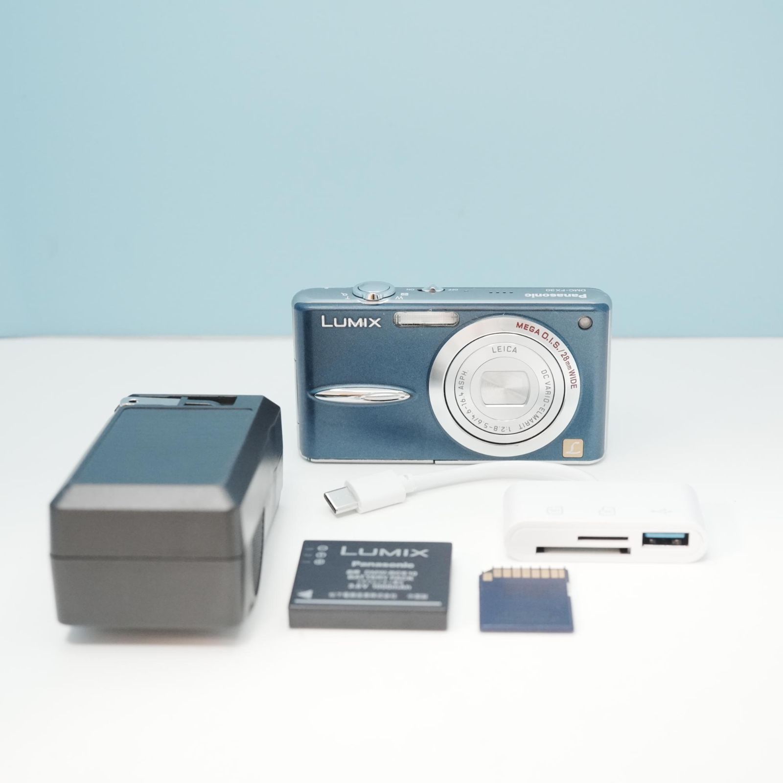 Panasonic LUMIX DMC-FX30 デジカメ スマホ転送OK フルセット 美品