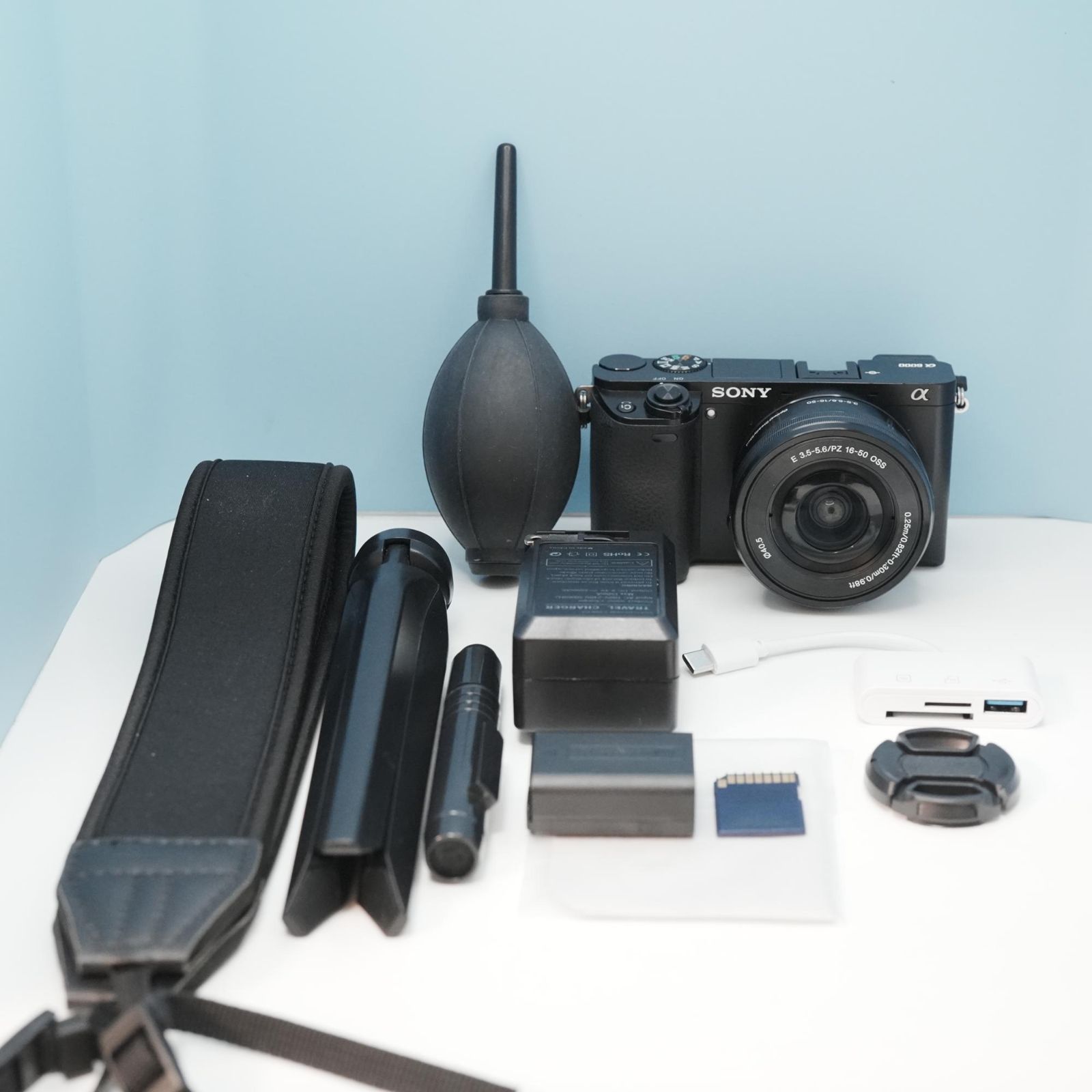 SONY α 6000 ミラーレスカメラ スマホ転送OK フルセット 極美品 a6491