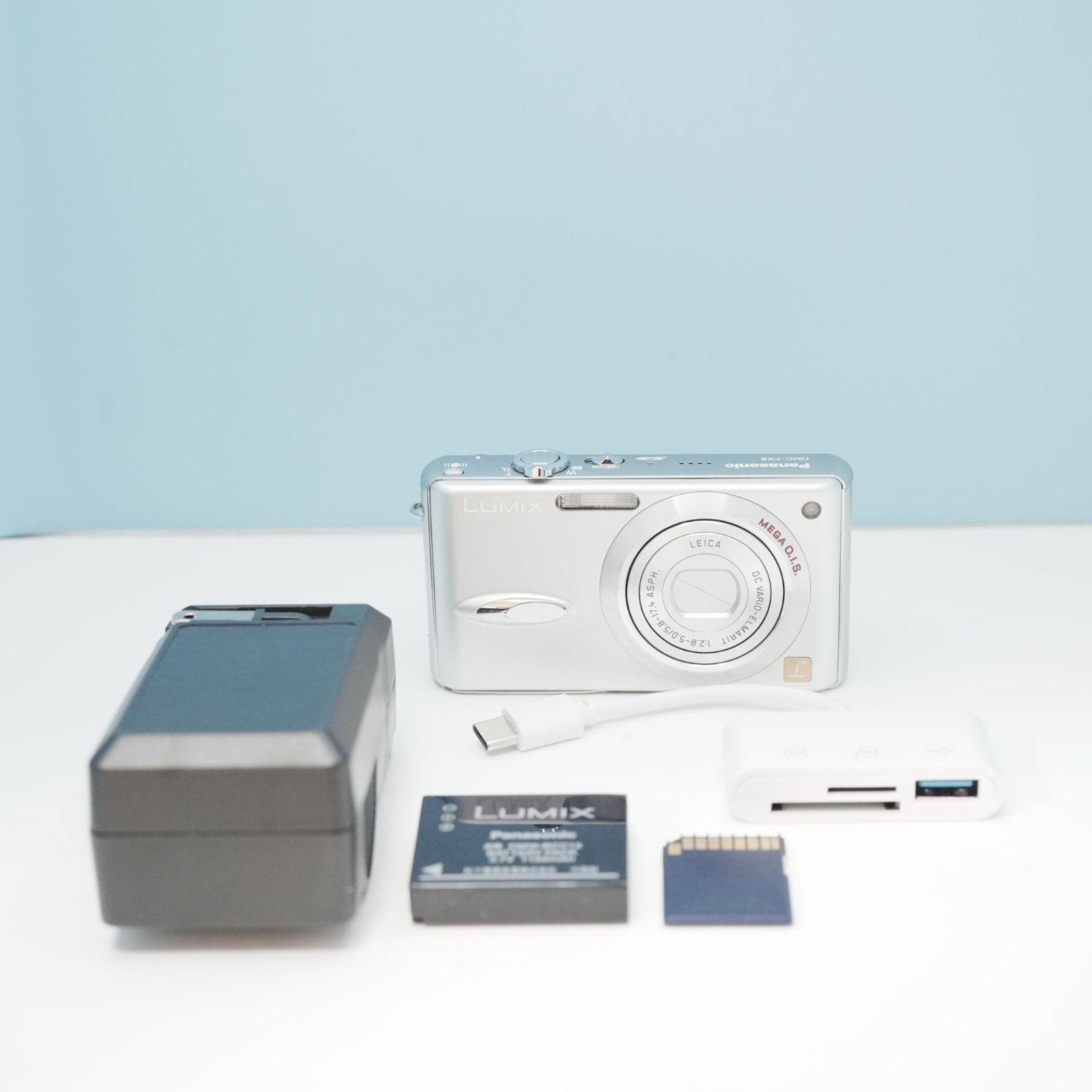 Panasonic LUMIX DMC-FX8 デジカメ スマホ転送OK フルセット a6516